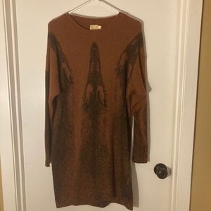 Mirrors of Krizia Fox Sweater Dress Medium